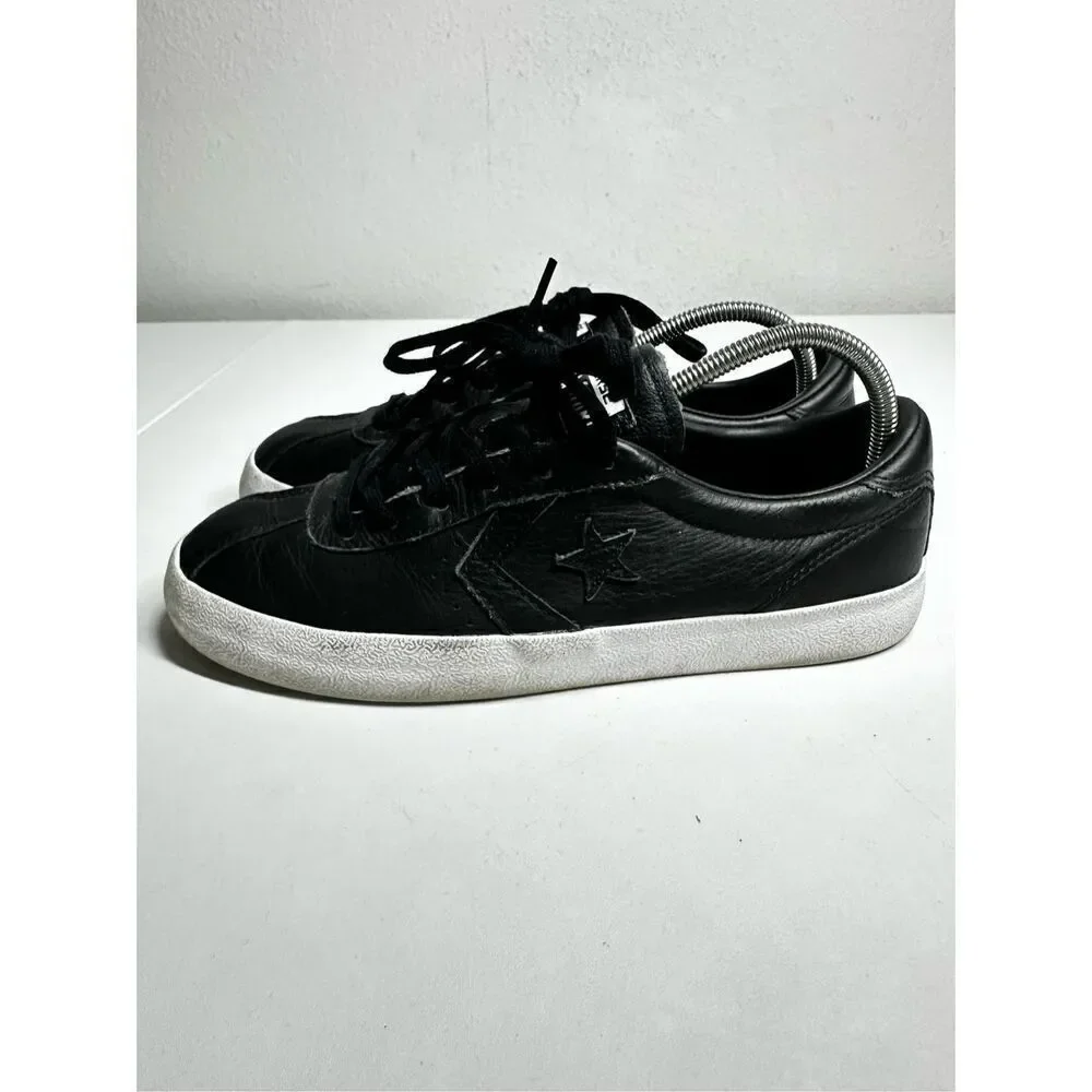 Converse All Star Breakpoint OX Sneakers Leather Black White Womens Sz 8 157802C - Picture 3 of 14